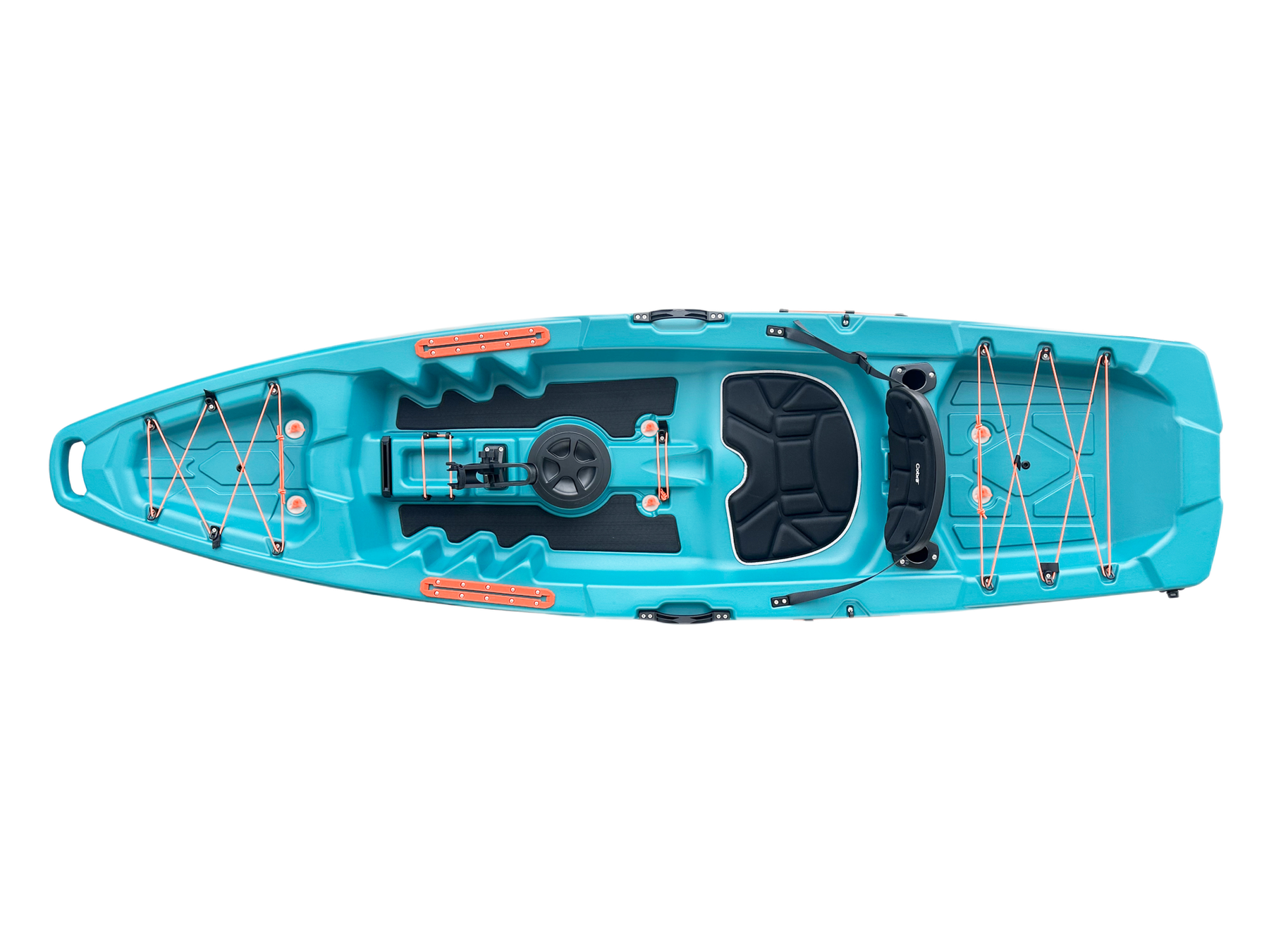 Top-down view of the Trekker 8.8 showing front and rear storage areas