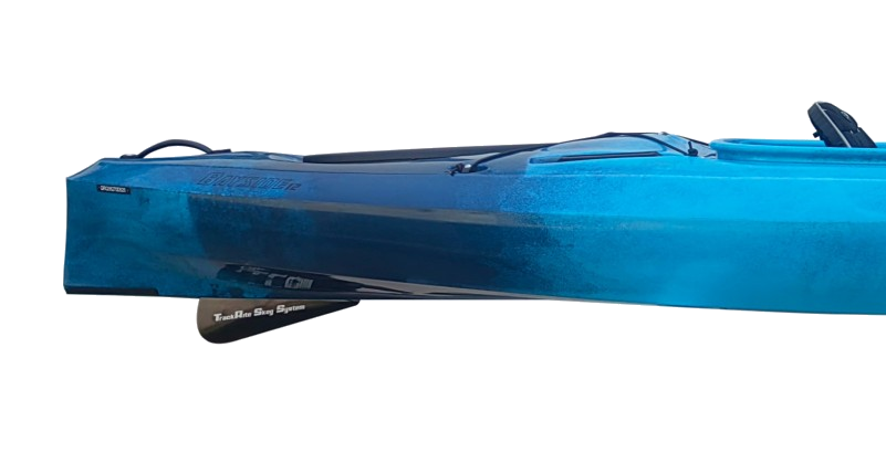 Built-in deployable skeg on the Bayside 12 LV stern