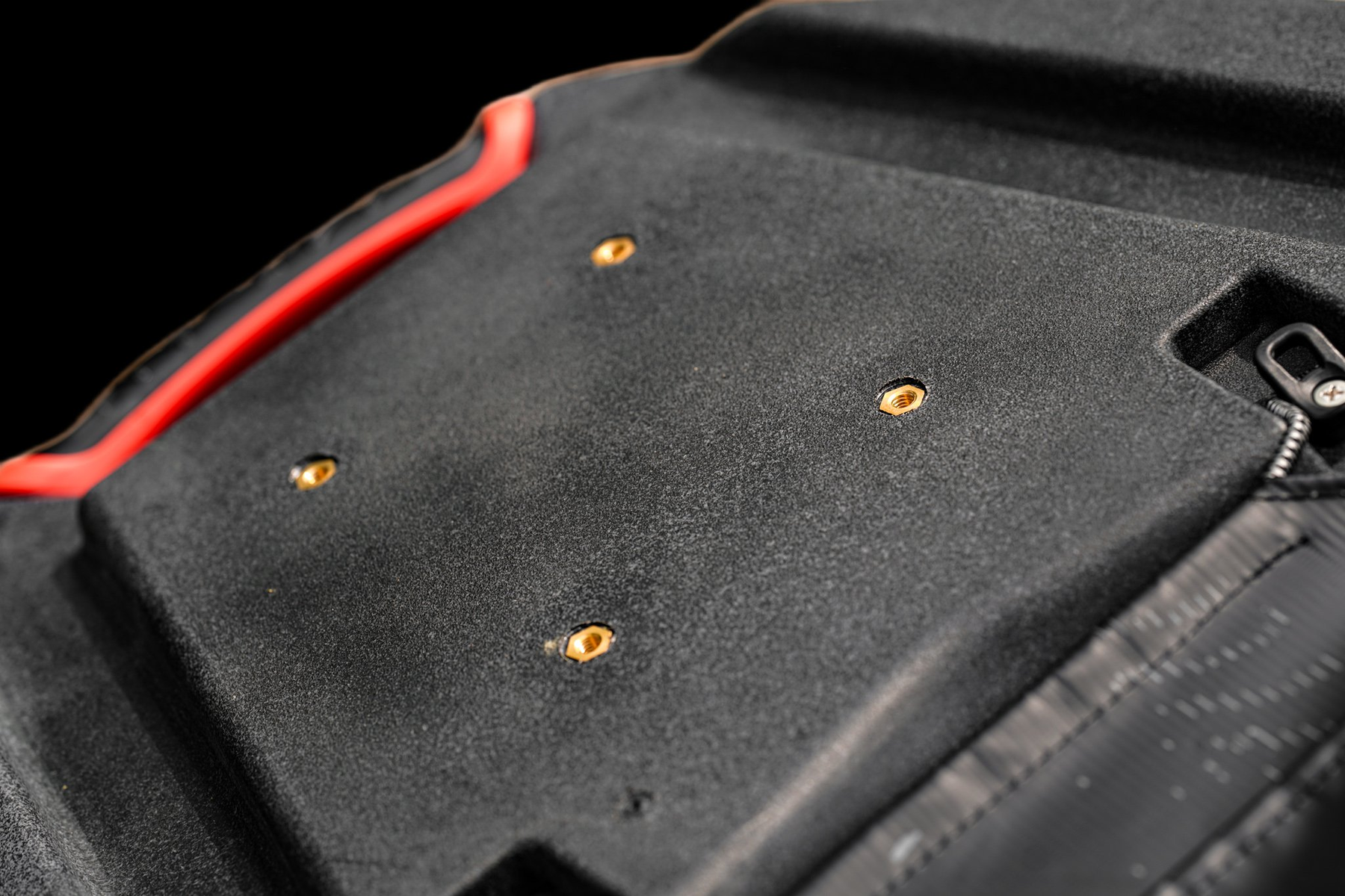 Reinforced bow-mount inserts for trolling motor