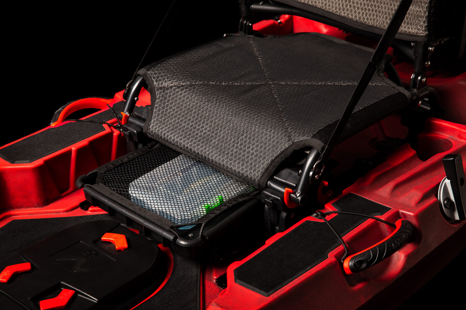 Under-seat tray and storage